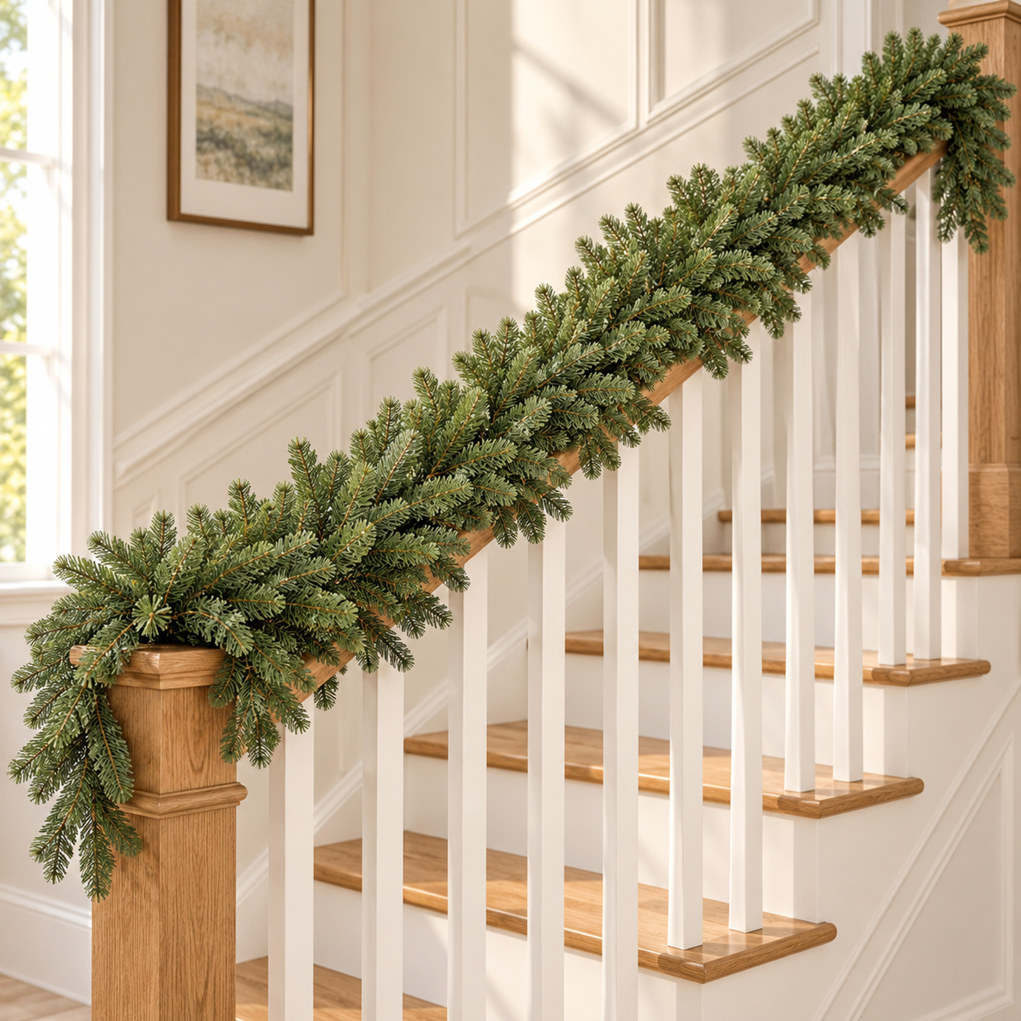 Luxury Artificial Christmas Garland 9ft (270cm) | Realistic Fraser Fir