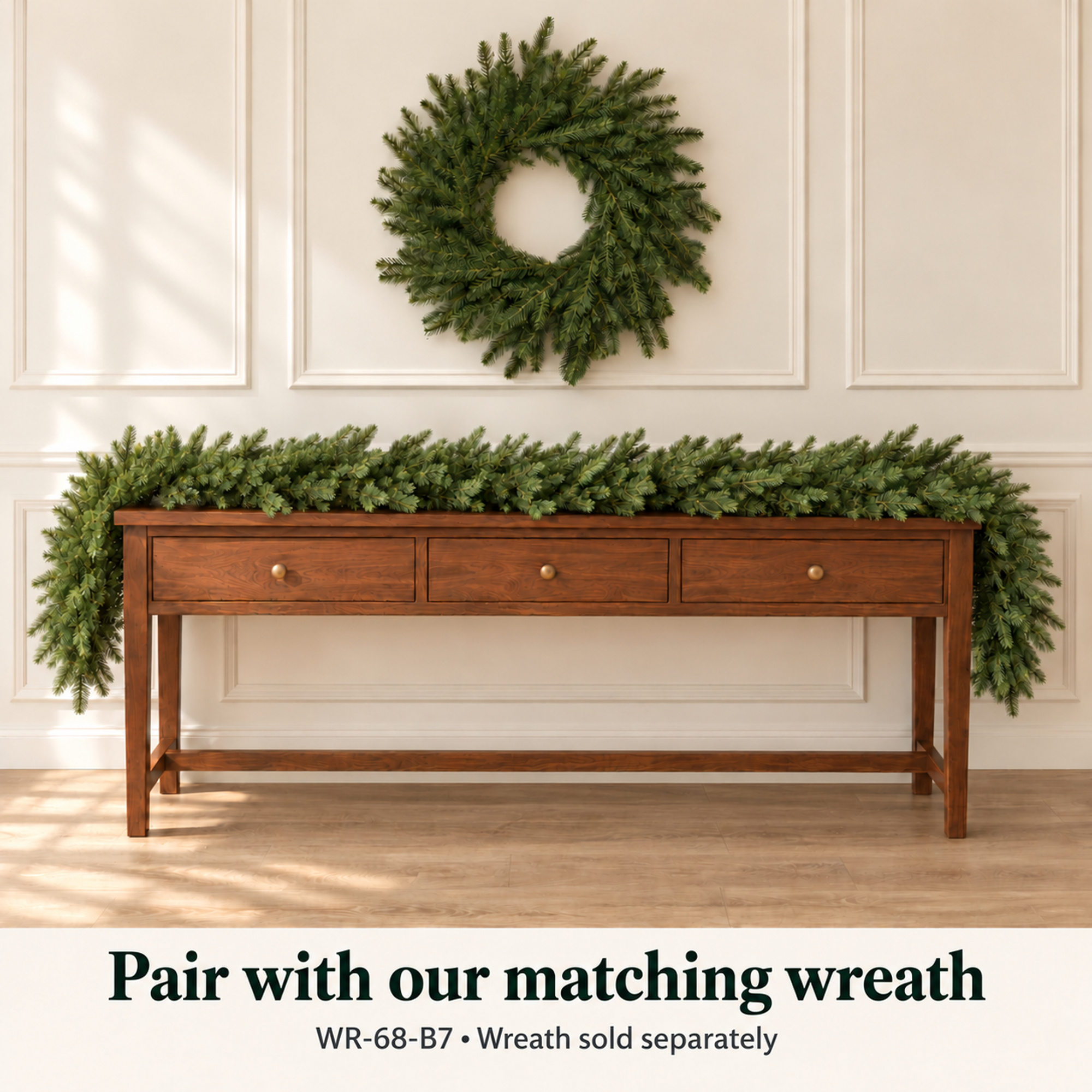 Luxury Artificial Christmas Garland 9ft (270cm) | Realistic Fraser Fir - Image 3