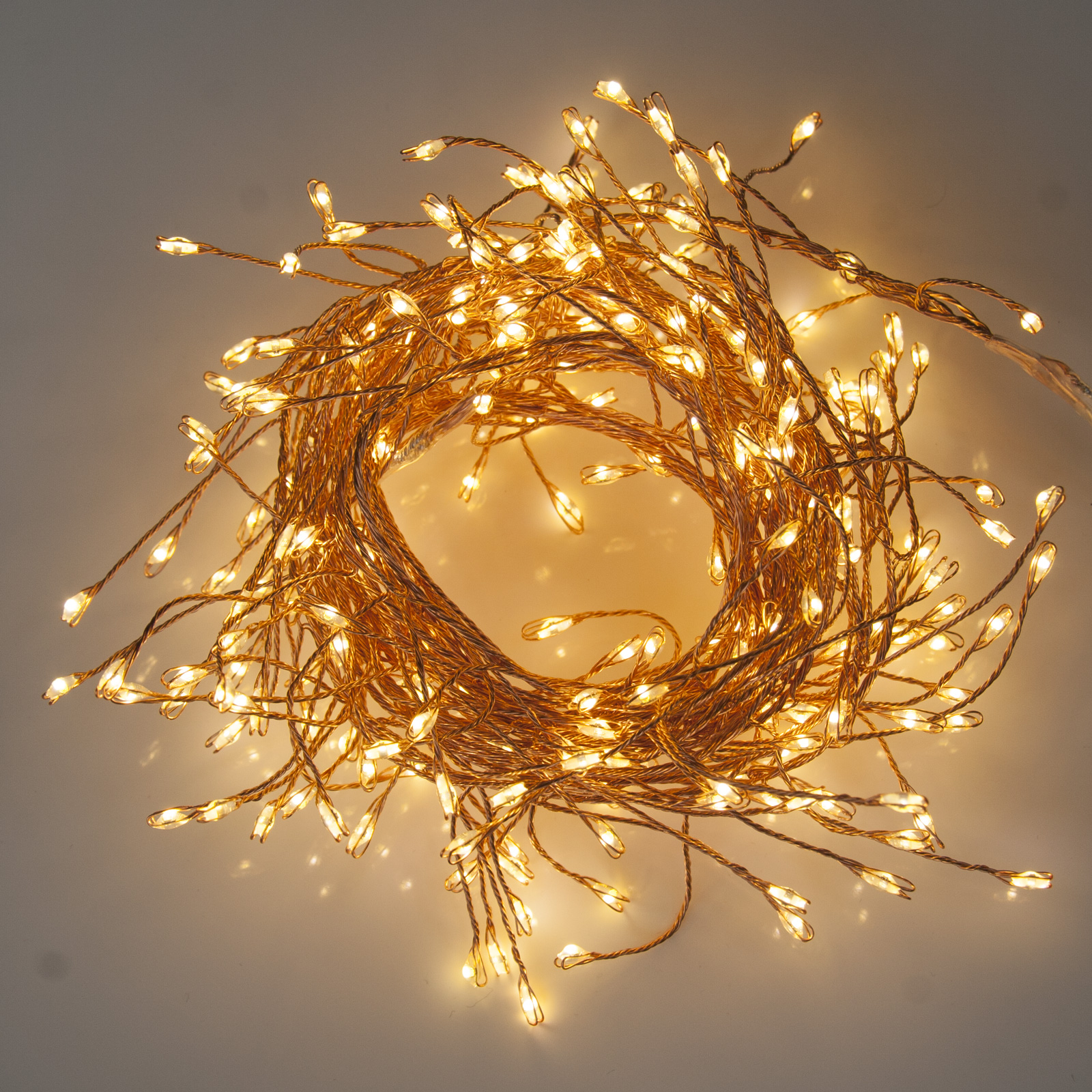 240 Warm White Cluster Micro Lights 3m