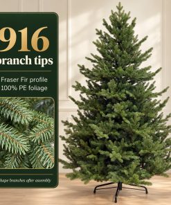 6ft Realistic PE Christmas Tree | Qbis 1.8m Fraser Fir made in Ukraine