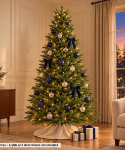 Slim 7ft plus Realistic PE Christmas Tree UK | Qbis 2.2m Norway Spruce made in Ukraine - Image 7
