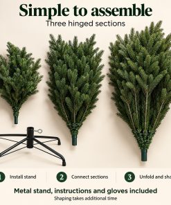 7ft Realistic PE Christmas Tree | Qbis 2.2m Hinged Fraser Fir made in Ukraine - Image 3