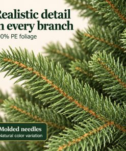Alternative view of Potted Artificial Christmas Tree, 3.6ft Realistic Fraser Fir