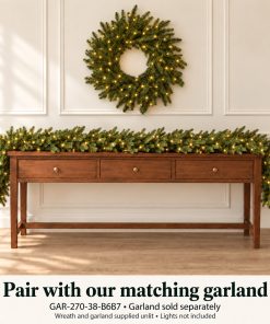 Luxury Artificial Christmas Wreath, 68cm Realistic Fraser Fir - Image 3